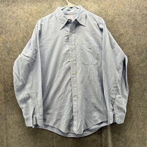 Vintage Brooks Brothers Shirt Men 16 4 Blue Supima Cotton Oxford Button Down USA
